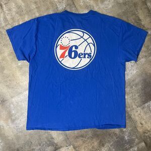 glidan blue corona 76ers shirt size extra large